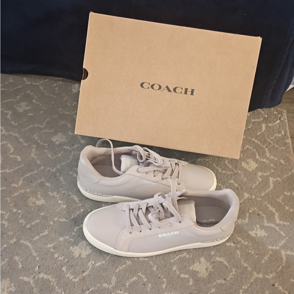 Coach Light Beige Casual Sneakers - Picture 1 of 2